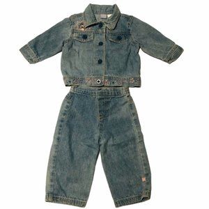 Vintage Disney Jacket and Pants Denim, 100% Cotton Aristocats Infant 3-6 Months